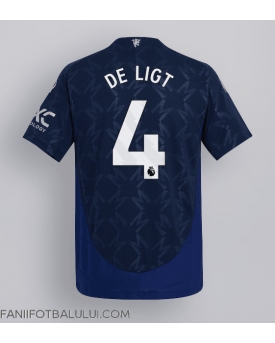Manchester United Matthijs de Ligt #4 Tricou Fotbal Replică 2024-25 Barbati Deplasare